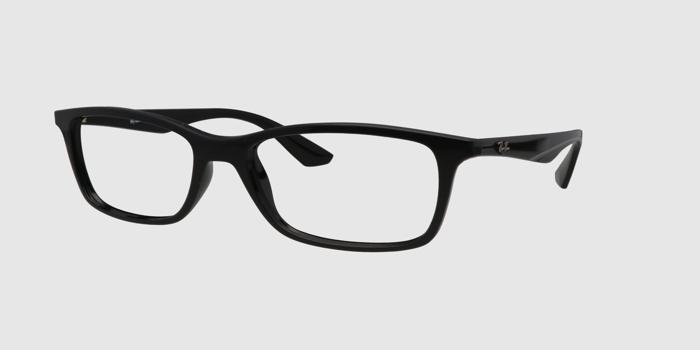  Black Full frame Rectangle Eyeglasses for Men