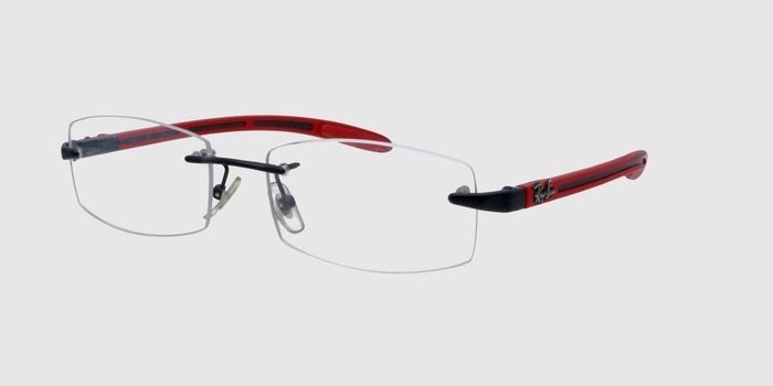  Black Rimless Rectangle Eyeglasses for Men and Women