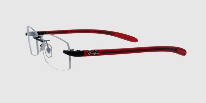  Black Rimless Rectangle Eyeglasses for Men and Women