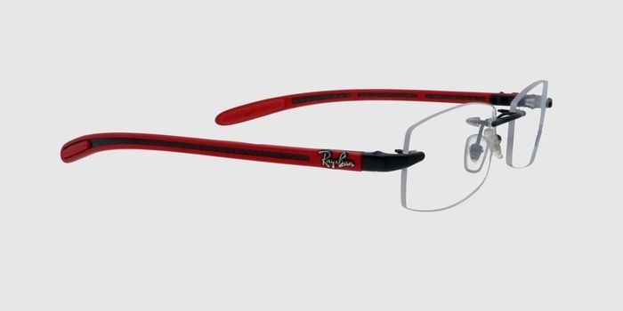  Black Rimless Rectangle Eyeglasses for Men and Women