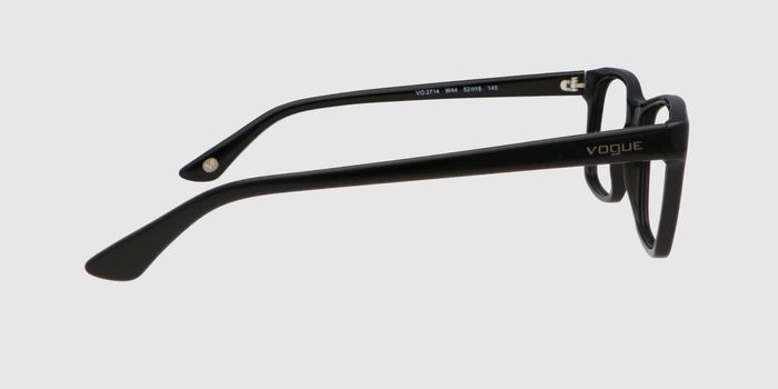  Black Full frame Rectangle Eyeglasses for Women