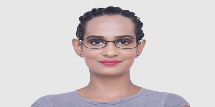  Black Full rim Oval Eyeglasses for Women
