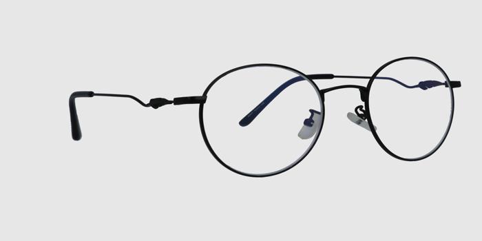  Black Full rim Round Eyeglasses for Women