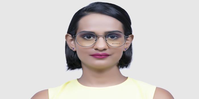  Black Full rim Round Eyeglasses for Women