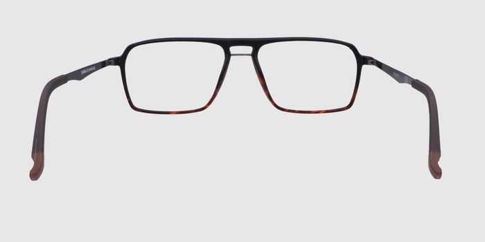  Black Full frame Rectangle Eyeglasses for Men and Women