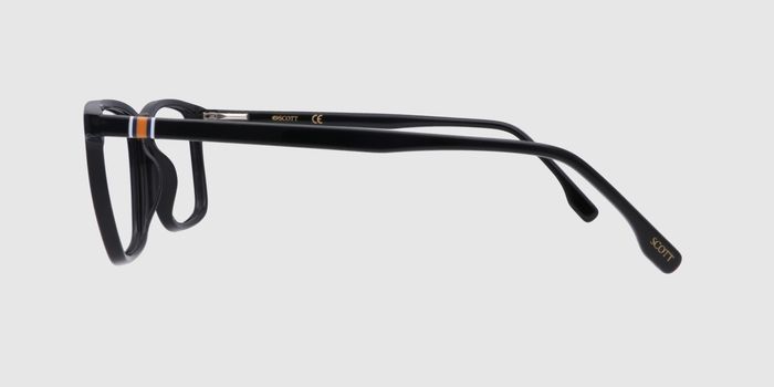  Black Full frame Rectangle Eyeglasses for Men and Women