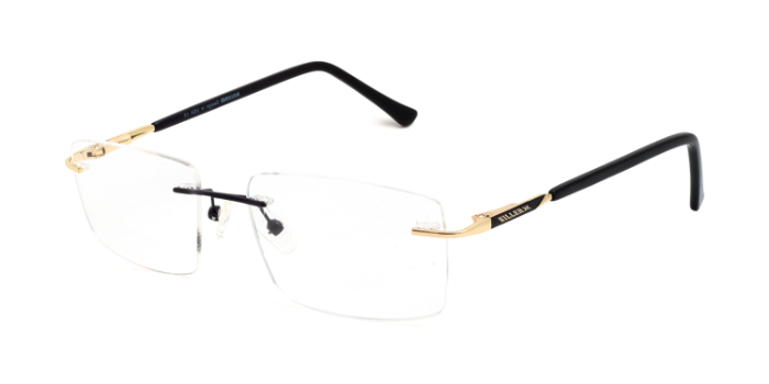 KILLER Black Rimless Rectangle Eyeglasses for Men and Women