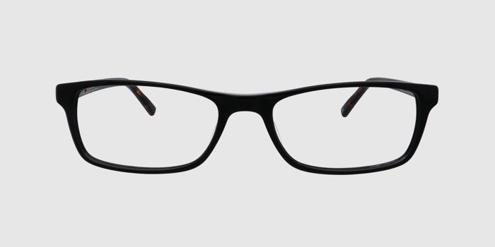  Black Full frame Rectangle Eyeglasses for Men