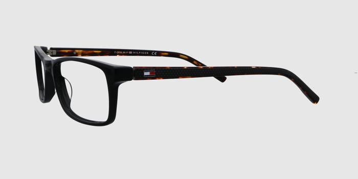  Black Full frame Rectangle Eyeglasses for Men