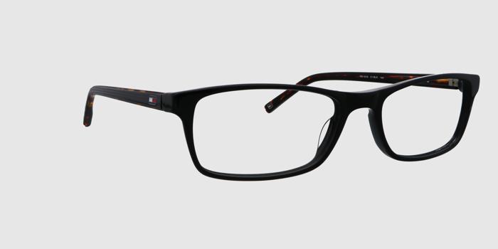  Black Full frame Rectangle Eyeglasses for Men