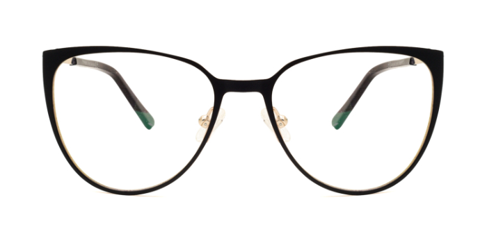 INTEGRITI Black Full Frame Cateye Eyeglasses for Women