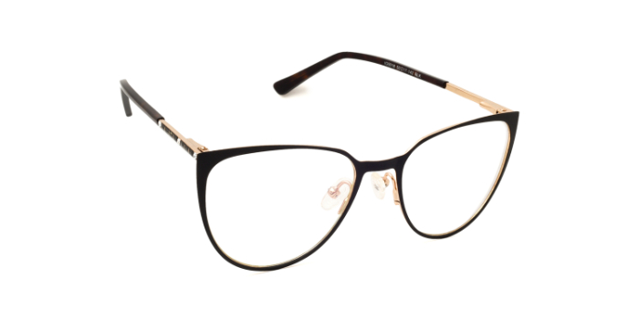 INTEGRITI Black Full Frame Cateye Eyeglasses for Women