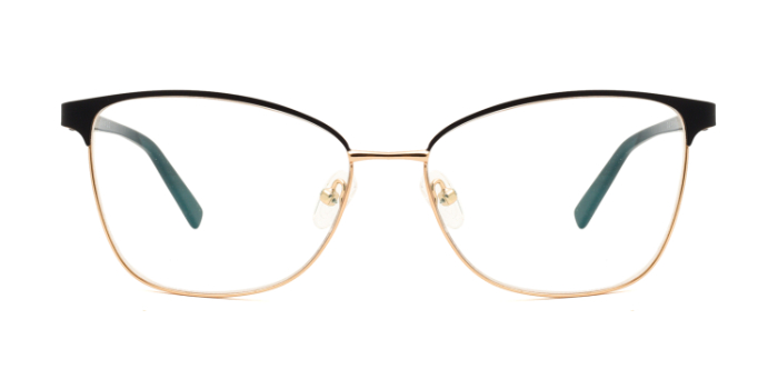 INTEGRITI Black Full Frame Square Eyeglasses for Men and Women