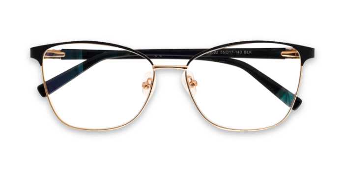 INTEGRITI Black Full Frame Square Eyeglasses for Men and Women