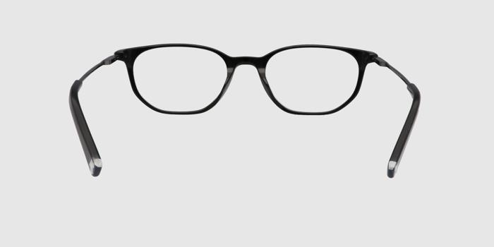  Black Full frame Oval Eyeglasses for Women