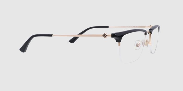  Black Half rim Browline Eyeglasses for Men and Women