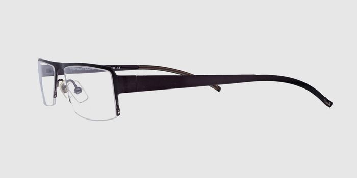  Black Half rim Rectangle Eyeglasses for Women