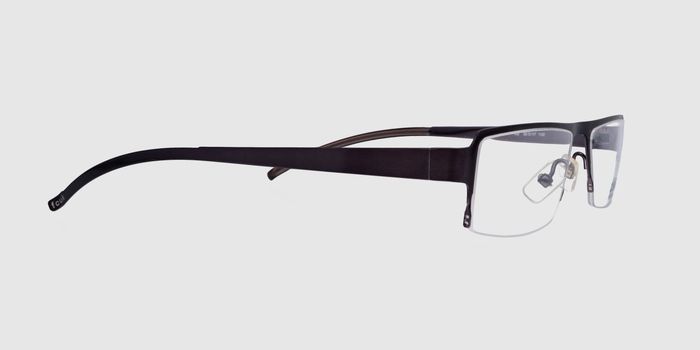  Black Half rim Rectangle Eyeglasses for Women