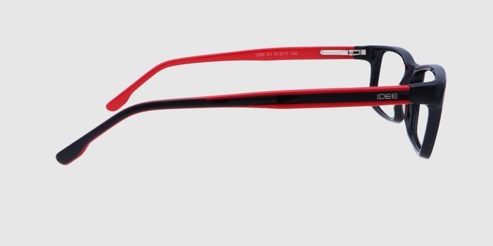  Black Full frame Rectangle Eyeglasses for Men and Women