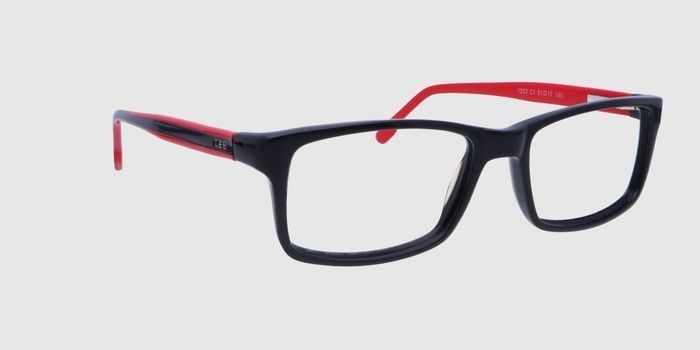  Black Full frame Rectangle Eyeglasses for Men and Women