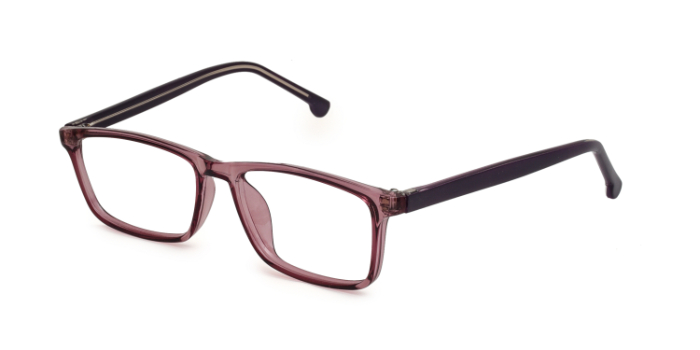  Pink Full Frame Rectangle Eyeglasses for Women