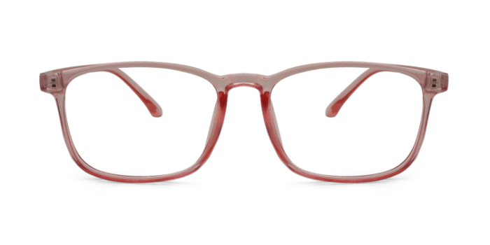  Pink Full Frame Rectangle Eyeglasses for Women