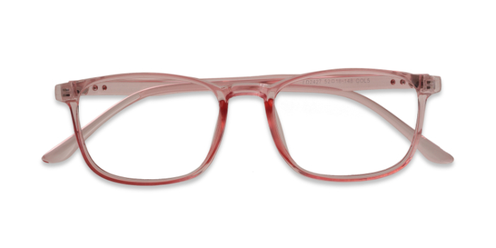  Pink Full Frame Rectangle Eyeglasses for Women