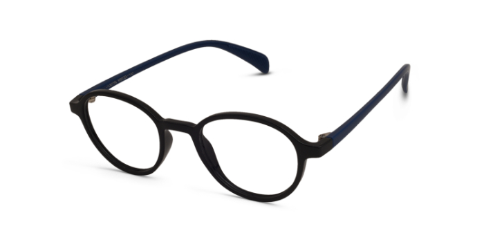  Black Full Frame Round Eyeglasses for Men and Women