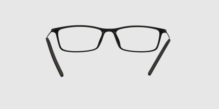  Black Full frame Rectangle Eyeglasses for Men