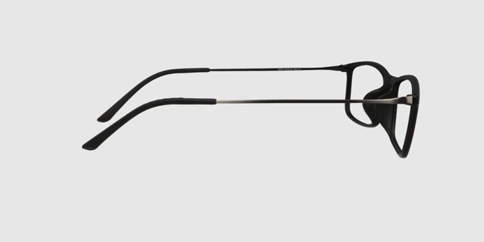  Black Full frame Rectangle Eyeglasses for Men