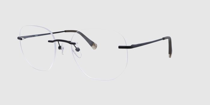 Image Transparent Rimless Octagon Eyeglasses E12B1102813 3490