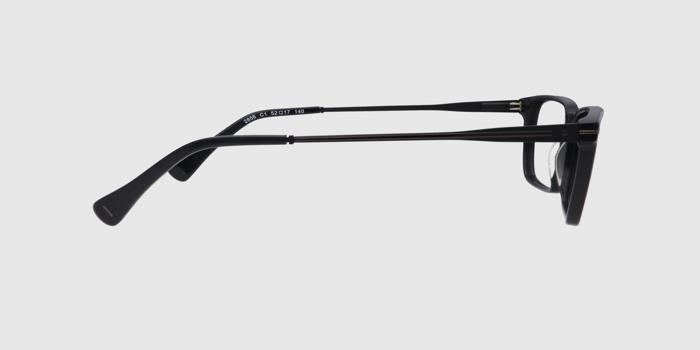  Black Full frame Rectangle Eyeglasses for Women