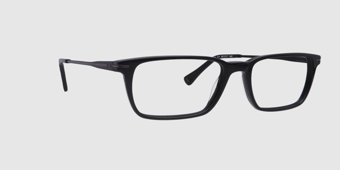  Black Full frame Rectangle Eyeglasses for Women