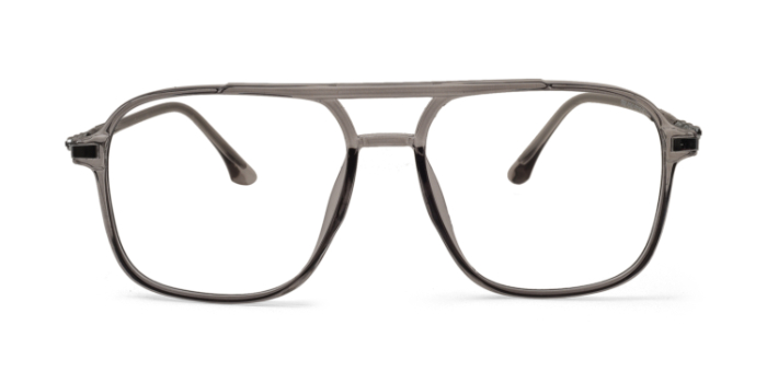  Grey Full Frame Aviator Eyeglasses for Men and Women