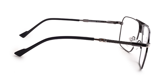  Black Full Frame Square Eyeglasses for Men and Women