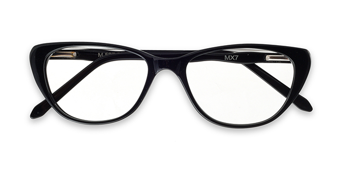  Black Full Frame Cateye Eyeglasses for Women