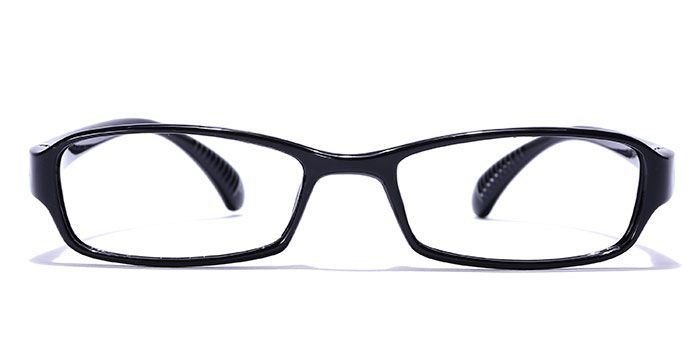  Black Full Frame Rectangle Eyeglasses for Men and Women