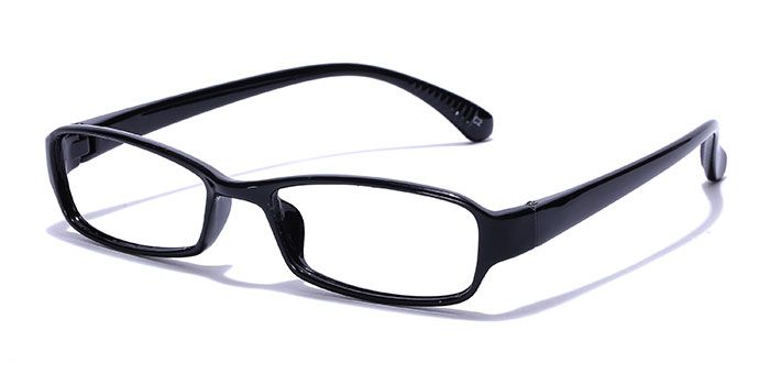  Black Full Frame Rectangle Eyeglasses for Men and Women