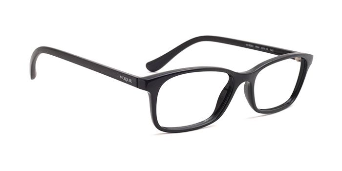 VOGUE Black Full Frame Rectangle Eyeglasses for Women