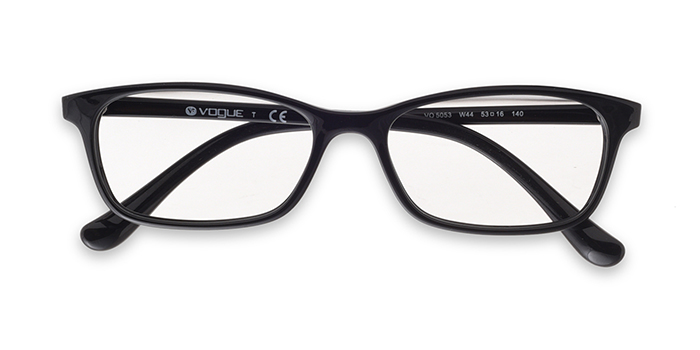 VOGUE Black Full Frame Rectangle Eyeglasses for Women