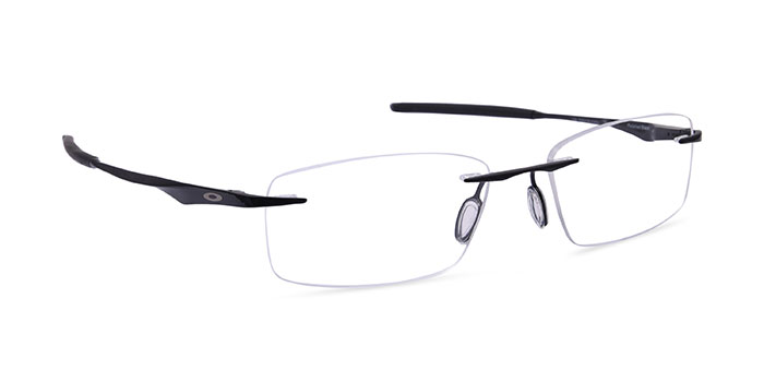 OAKLEY 0OX5118 WINGFOLD EVR Black Rimless Rectangle Eyeglasses for Men