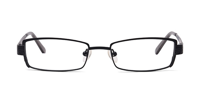  Black Full Frame Rectangle Eyeglasses for Men and Women