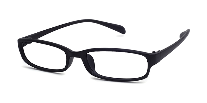  Black Full Frame Rectangle Eyeglasses for Men and Women