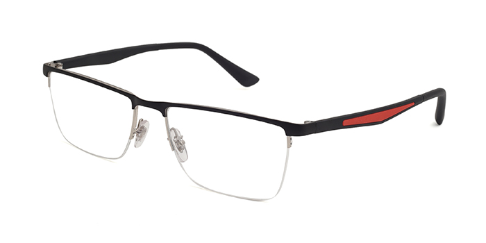 Ray retailer ban titanium reading glasses 8582 1020 half Frame unisex