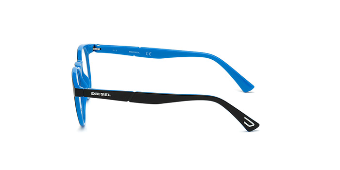 Diesel Black Full Frame Round Eyeglasses for Men and Women