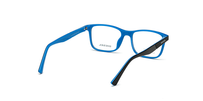 Diesel Black Full Frame Rectangle Eyeglasses for Men and Women