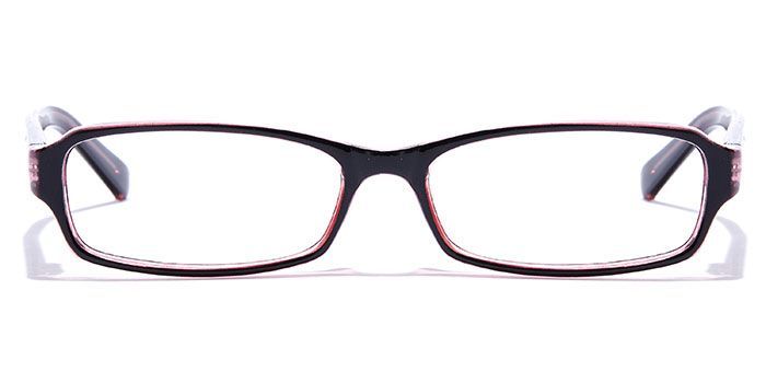  Black Full Frame Rectangle Computer Glasses for Men