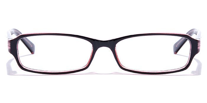  Black Full Frame Rectangle Computer Glasses for Men