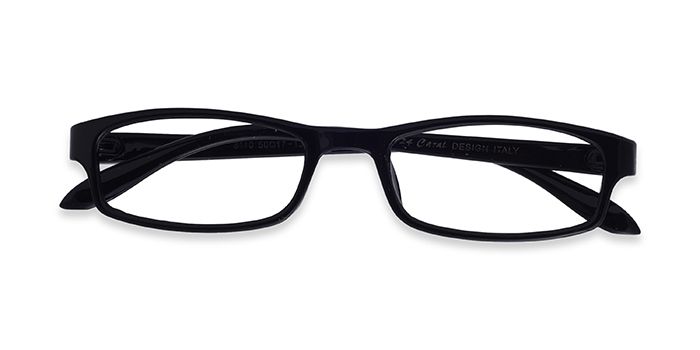  Black Full Frame Rectangle Computer Glasses for Men