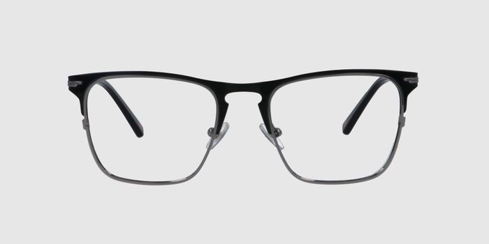  Black Full rim Square Eyeglasses for Men